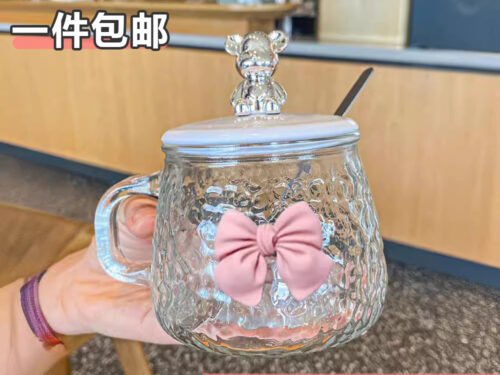 taza de vidrio (oso)
