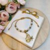 Pulsera de Hilo Balin y Perlas varios Dijes
