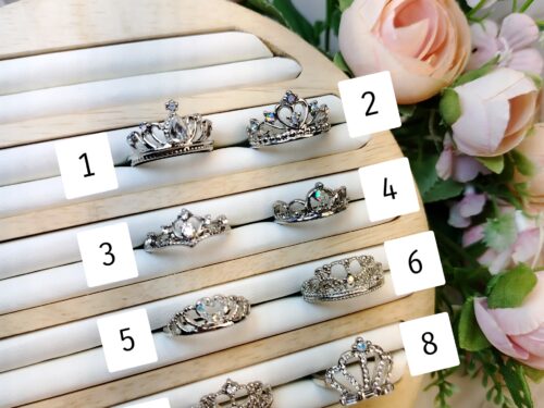 Anillos de Corona Plateados