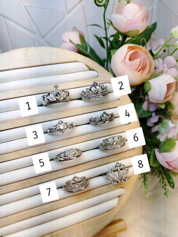 Anillos de Corona Plateados
