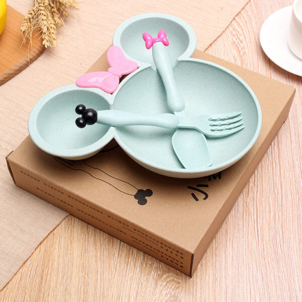 Plato de Minnie Mause con Cubierto