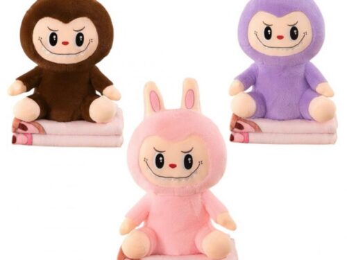 PELUCHE DE LABUBU CON COBIJA