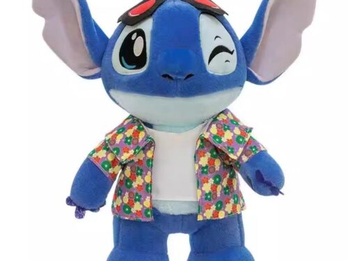 Peluche De Stitch Con Camisa Y Lentes 35cm
