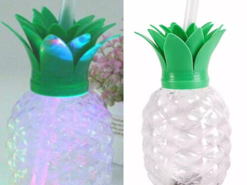 Vaso De Piña Con Luces