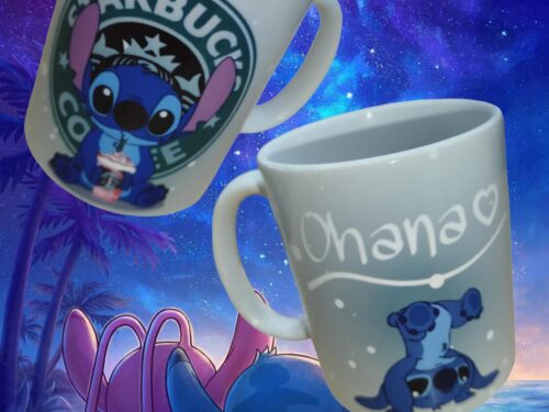 TAZA DE PORCELANA CON MOTIVO