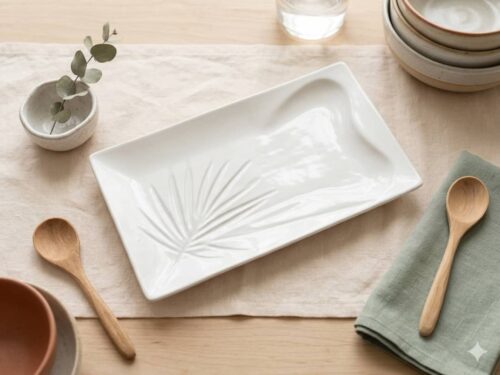 BANDEJA RECTANGULAR CON RELIEVE