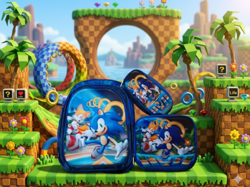 TRIPACK DE BOLSO ESCOLAR CON MOTIVOS