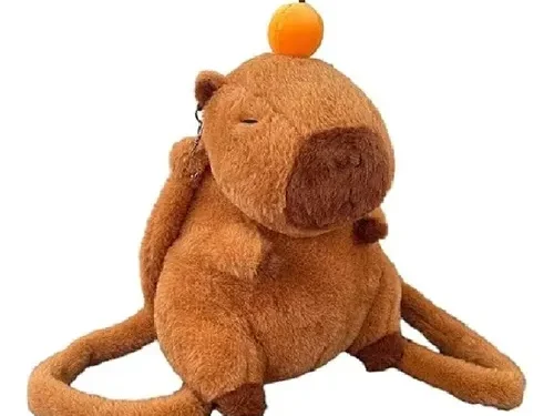 BOLSO DE PELUCHE DE CAPIBARA