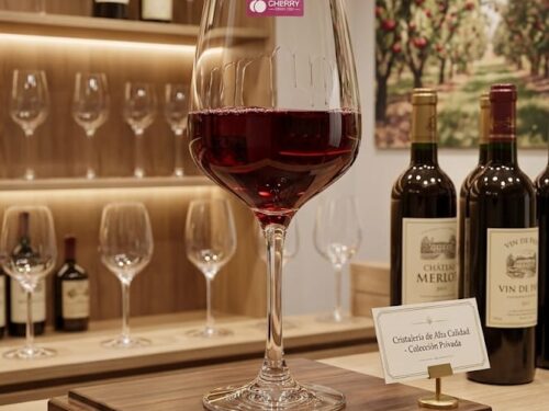 COPA DE VINO RED CHERRY G4036