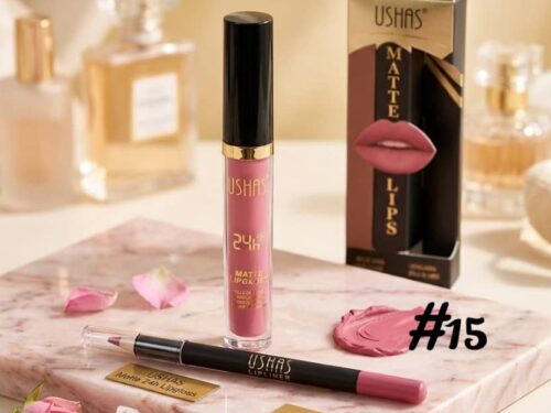 SET DE LIP GLOSS MATTE Y CRAYON USHAS