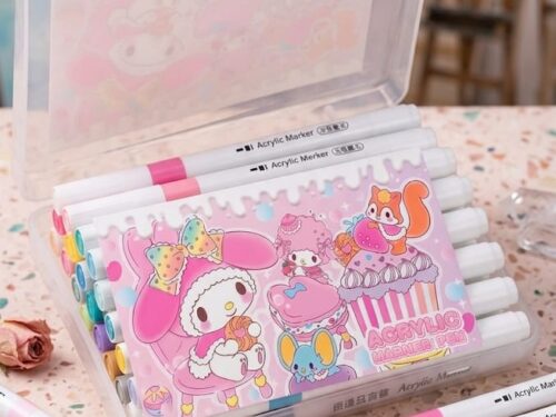 SET DE MARCADORES ACRILICOS DE MY MELODY