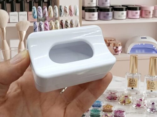 CAJA DE ALMACENAMIENTO DE POLVO DE UÑAS