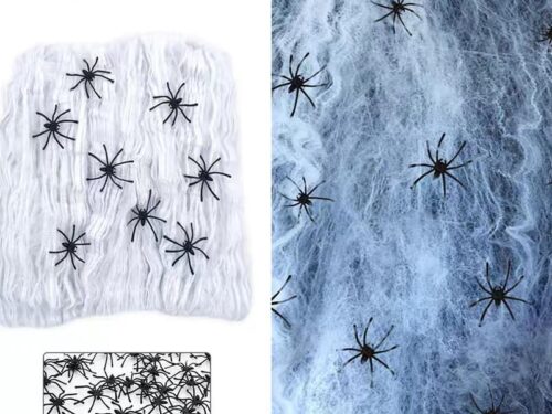TELA DE ARAÑA CON ARAÑAS
