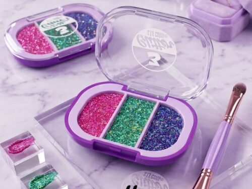 PALETA DE SOMBRAS EN GLITTER S.F.R COLOR