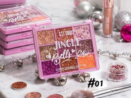 PALETA DE SOMBRAS GLITTER S.F.R COLOR