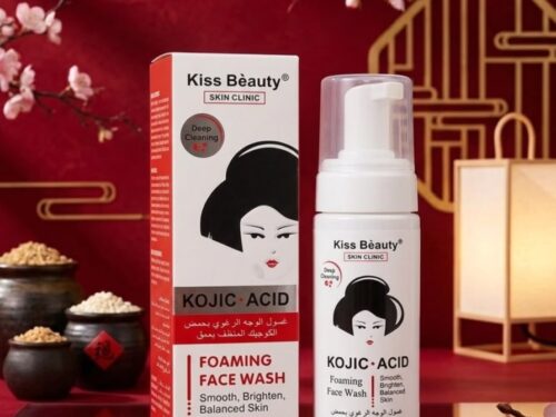ESPUMA LIMPIADORA FACIAL DE ÁCIDO KÓJICO DE KISS BEAUTY