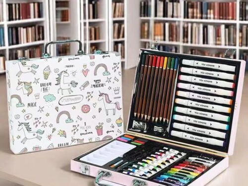 MALETIN DE ARTE DE COLORES 53 PIEZAS